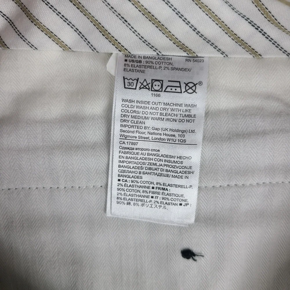 Banana Republic Pants Mens 34x32 Charcoal Gray Tapered Fit‎ Chino RMC *